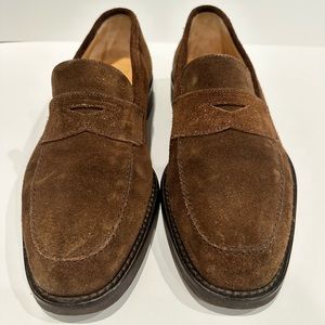 Vintage Bruno Magli Suede Uppers Leather Lining Sole 8/M/Brown Italian Loafers